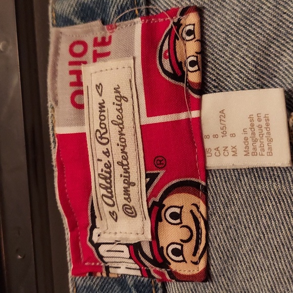 Women's Addie's Room Ohio State denim skirt - Picture 5 of 8